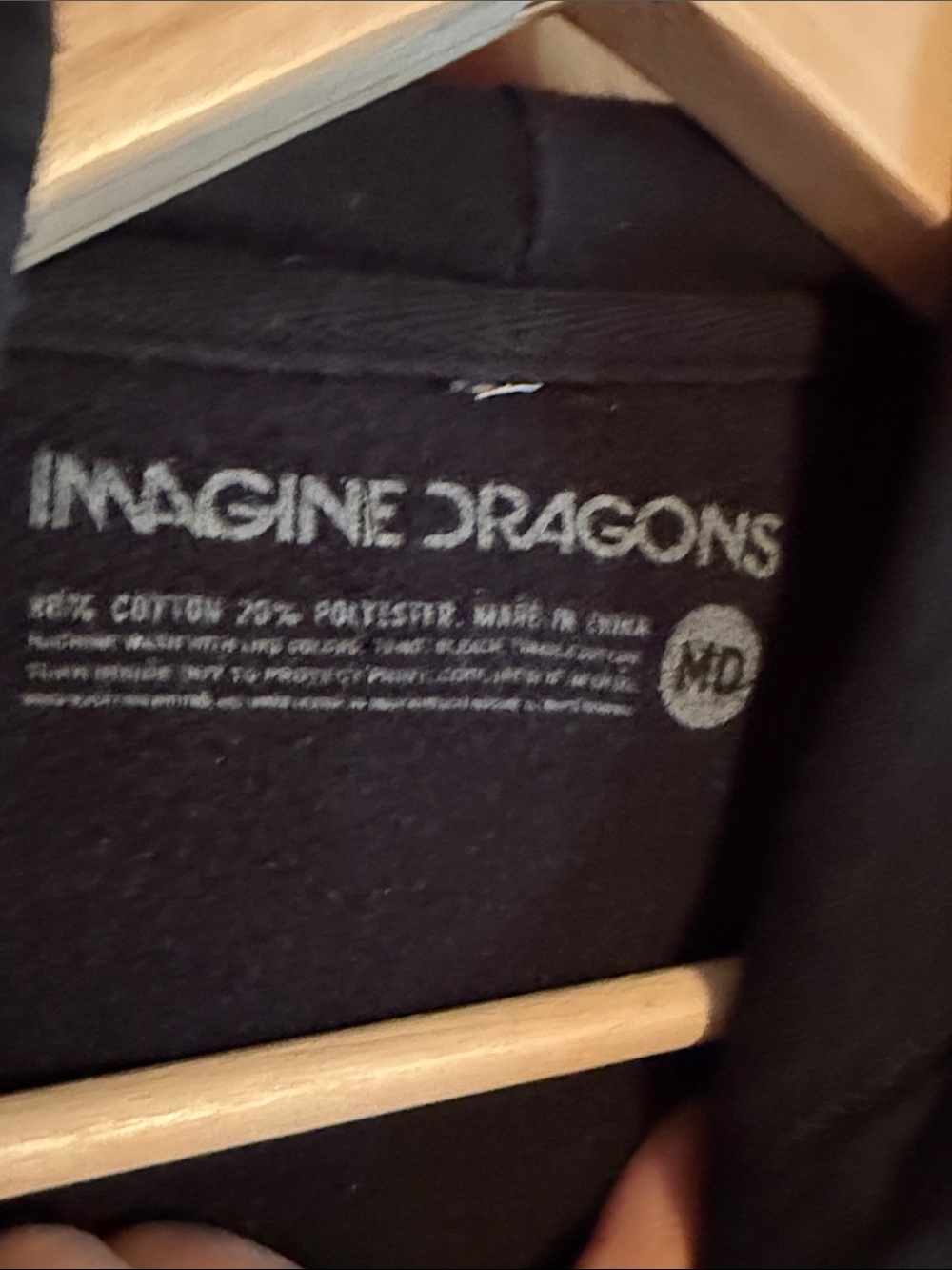 Imagine Dragons Black Logo Hooded Sweatshirt - Picture 4 of 5